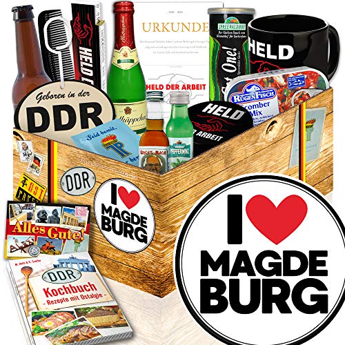 I love Magdeburg/Magdeburg Geschenk Paar/DDR Geschenkbox Mann von ostprodukte-versand