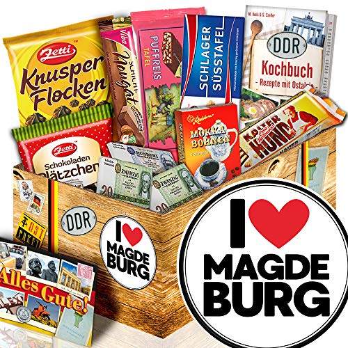 I love Magdeburg - Magdeburg Geschenk - Präsentkorb Schokolade DDR von ostprodukte-versand