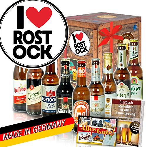 I love Rostock/DDR Bier Geschenk/Geschenkartikel Rostock von ostprodukte-versand