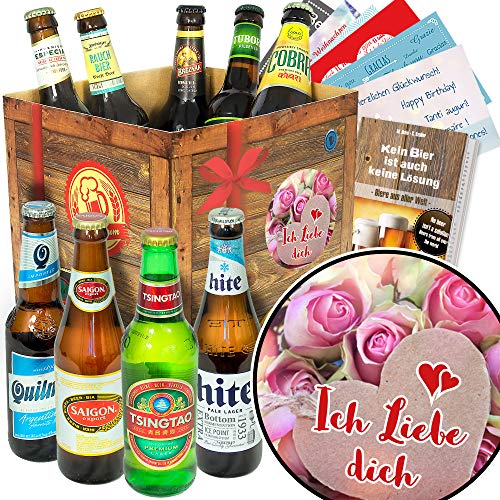 Ich liebe dich/Bierbox - Biere der Welt/Liebes Geschenk von ostprodukte-versand