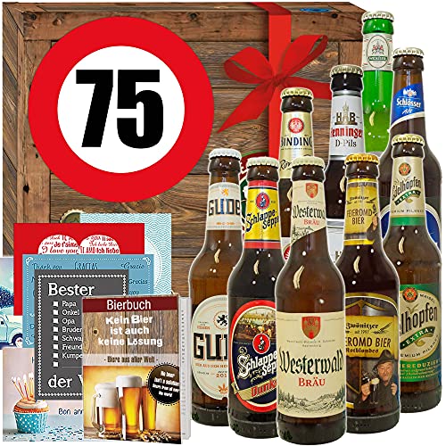 Ideen zum 75. Geburtstag für Männer/Deutsches Bier/Bier Geschenkset von ostprodukte-versand