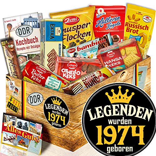 Keks Schachtel Geschenk 50. / Ost Box/Legenden 1974 / Geschenk 50. Mann von ostprodukte-versand