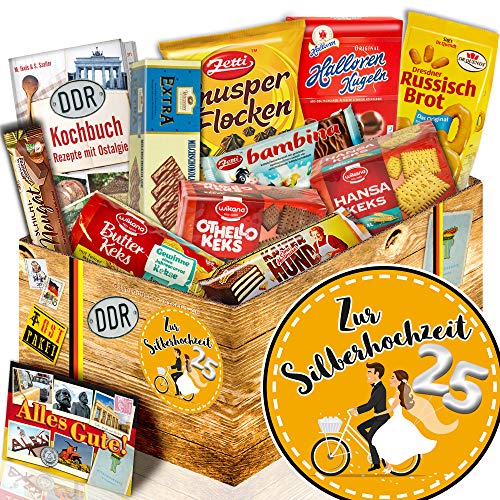 Keks Schokolade/DDR Box/Silberhochzeit/lustige Ideen Silberhochzeit von ostprodukte-versand