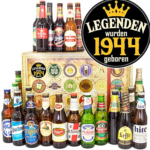 Legenden 1944 / geschenk 80. set für Männer / 24 Biere aus der Welt/Weihnacht Kalender Bier 2024 2025 von ostprodukte-versand