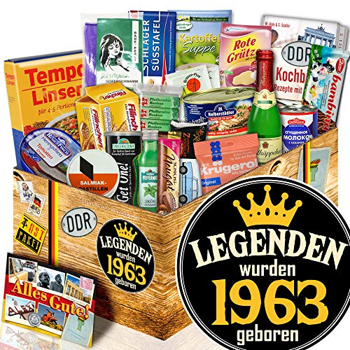 ostprodukte-versand Legenden 1963 / Geburtstag Geschenk/DDR Spezialitäten Box DDR von ostprodukte-versand