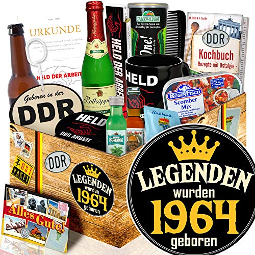 Legenden 1964 + Geschenk 60. für Mann lustig + Männer Geschenk 60. Box DDR von ostprodukte-versand