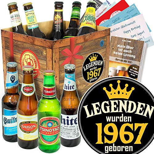 Legenden 1967 / Bierbox mit Bieren der Welt / 1967 besonderer Jahrgang von ostprodukte-versand