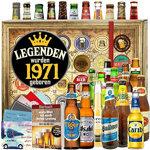 Legenden 1971 - Bieresorten aus der Welt - Geschenkidee 1971 - Advent Kalender Bier 2023 von ostprodukte-versand