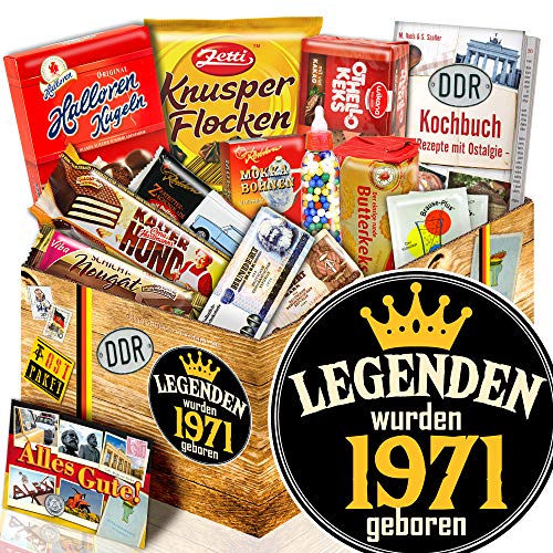 Legenden 1971 - Süßigkeitenbox mit DDR Waren - Geschenkidee 1971 von ostprodukte-versand