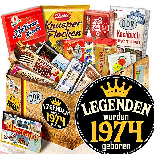 Legenden 1974 - Süßigkeiten Ostbox - das perfekte Geschenk 50. für Mann von ostprodukte-versand