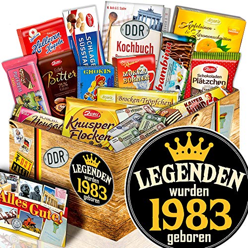 Legenden 1983 - Schokolade DDR Süßigkeiten-Box XL - Geschenke 1983 von ostprodukte-versand