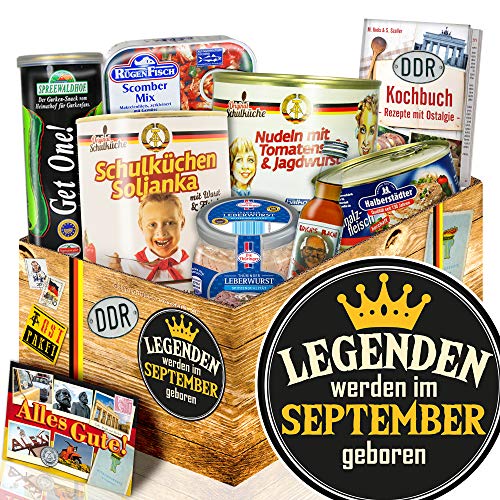 Legenden September geboren - ostprodukte Paket - Geschenke September - DDR Paket von ostprodukte-versand