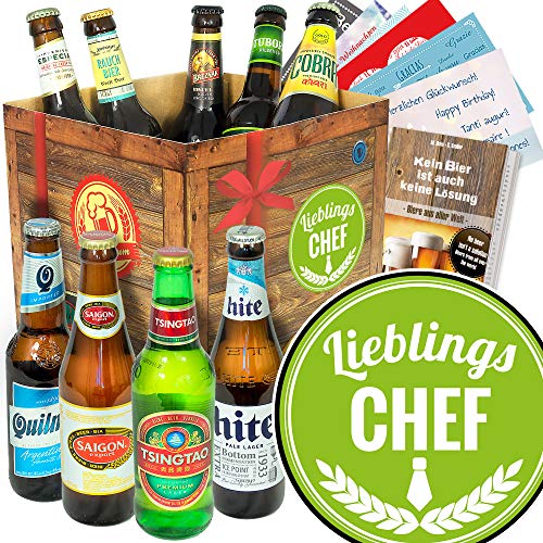 Lieblings-Chef/Biere aus aller Welt/bester Chef der welt Geschenke von ostprodukte-versand