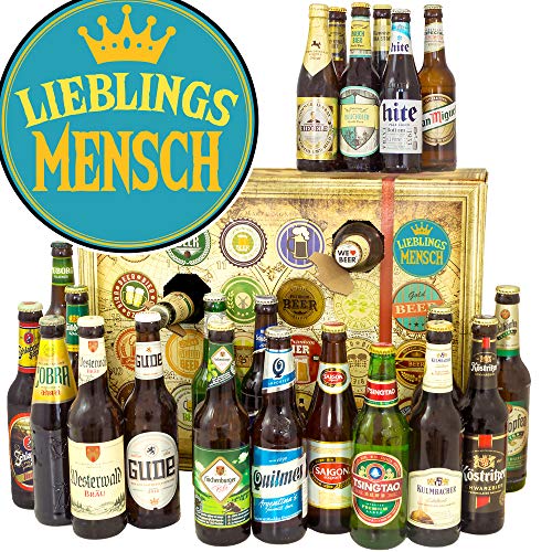 Lieblingsmensch + Adventskalender 2024 2025 mit Bier + 24 x Bier Welt und DE von ostprodukte-versand