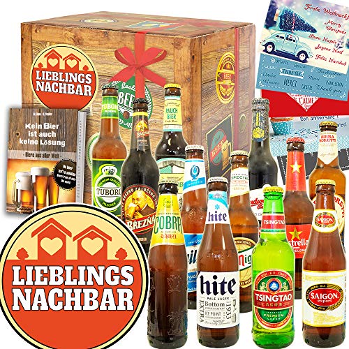 Lieblingsnachbar - kleines Geschenk für Nachbar - 12 x Biere Welt von ostprodukte-versand