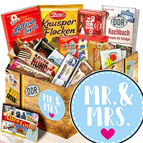 Mr.& Mrs. + Geschenk Süßigkeiten + Hochzeit Geschenk von ostprodukte-versand