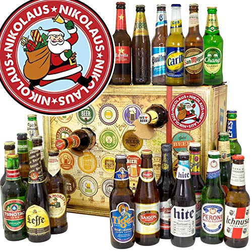 Nikolaus Bier Adventskalender 2024 2025 / Bier Weihnachtskalender/Biere der WELT von ostprodukte-versand