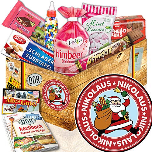 Nikolaus/Ostalgie Box mit Süssigkeiten/Geschenkset für Ehefrau Weihnachten von ostprodukte-versand