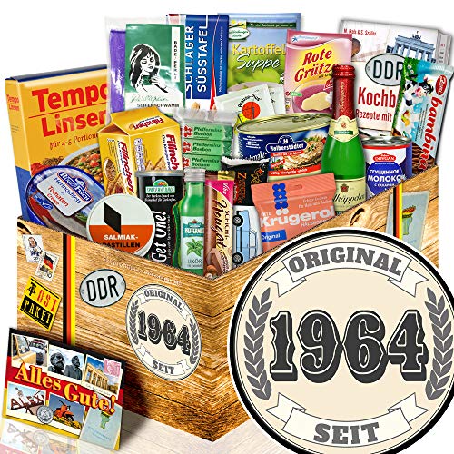 Original seit 1964 - Geschenk 60. Idee 1964 - Präsentkorb Spezialitäten DDR von ostprodukte-versand