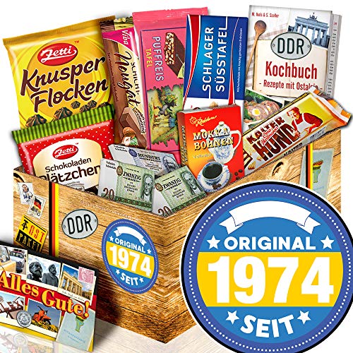 Original seit 1974 + Präsentkorb 50. Geburtstag + Schokolade Geschenk DDR von ostprodukte-versand