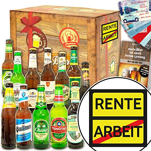 Rente - Bierset Welt und DE - Ruhestand Geschenk Mann von ostprodukte-versand