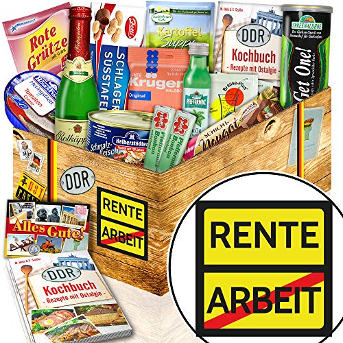 Rente + Geschenk für Rentner + DDR Ostpaket mit Spezialitäten von ostprodukte-versand