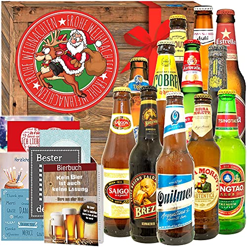 Santa / 12 Biere aus aller Welt/Geschenkset zu Weihnachten für Ihn von ostprodukte-versand