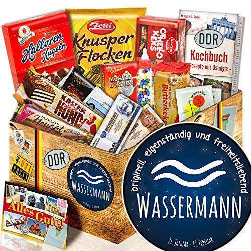 Sternzeichen Wassermann - DDR Süßigkeiten - Geschenkbox Wassermann von ostprodukte-versand