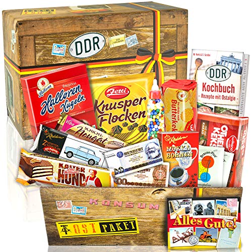 ostprodukte-versand Süssigkeitenbox mit (n) ostalgischem Flair - Geschenk zum Geburtstag für Sie von ostprodukte-versand