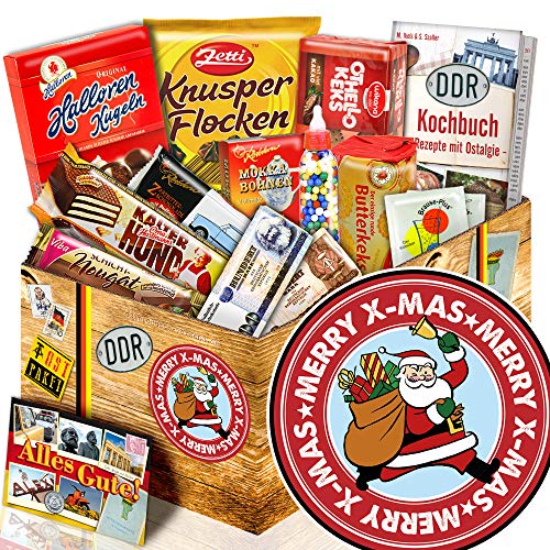 Weihnachtsmann - Süßigkeitenbox mit DDR Waren - Geschenkeset Weihnachten Mama von ostprodukte-versand