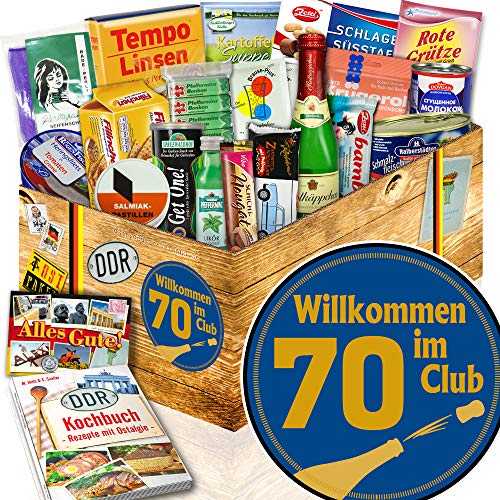 ostprodukte-versand Wilkommen im Club 70 / Geschenke zum 70. Geburtstag/DDR Spezialitäten Box von ostprodukte-versand