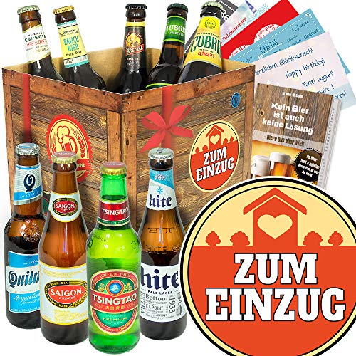 Zum Einzug + Bierset aus aller Welt + Geschenk Einzug Richtfest von ostprodukte-versand