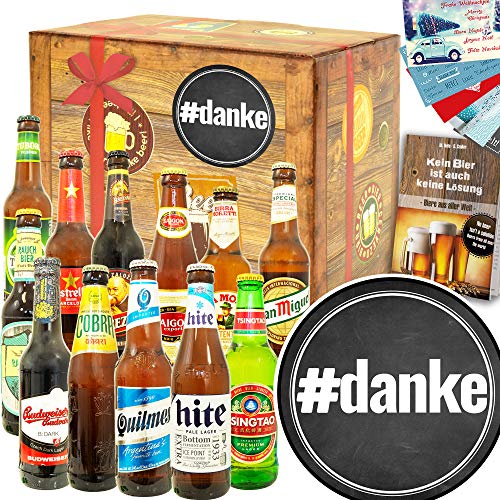 danke - 12 Biere aus aller Welt - Geschenkidee Danke für alles von ostprodukte-versand