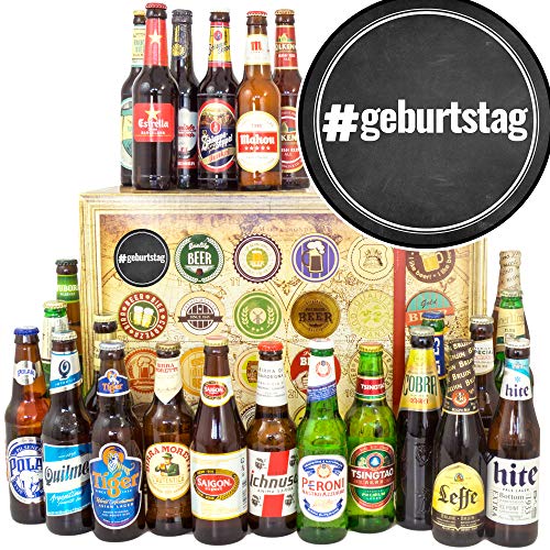 geburtstag / 24x Bier aus der Welt/Geburtstags Geschenkset/Weihnachtskalender 2024 2025 für Ihn Bier von ostprodukte-versand