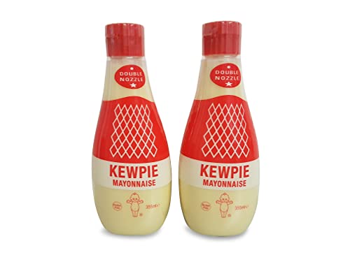 MHD: 28.07.2024-2 x 355ml Kewpie japanische Mayonnaise, Grundzutaten für Okonomiyaki, Takoyaki, Yakisoba Zutaten von Otsumami-Land