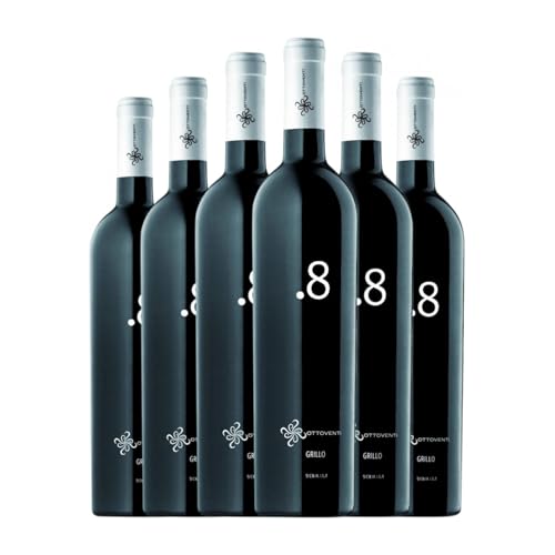 Ottoventi Punto 8 Grillo Sicilia 75 cl Weißwein (Karton mit 6 Flaschen von 75 cl) von Ottoventi