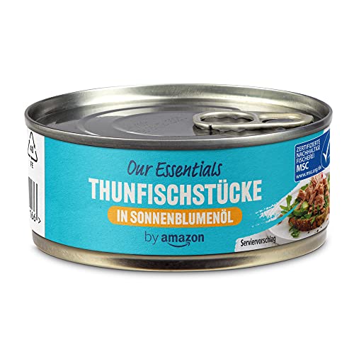 by Amazon Thunfischstücke in Sonnenblumenöl, 145g (1er-Pack) von by Amazon