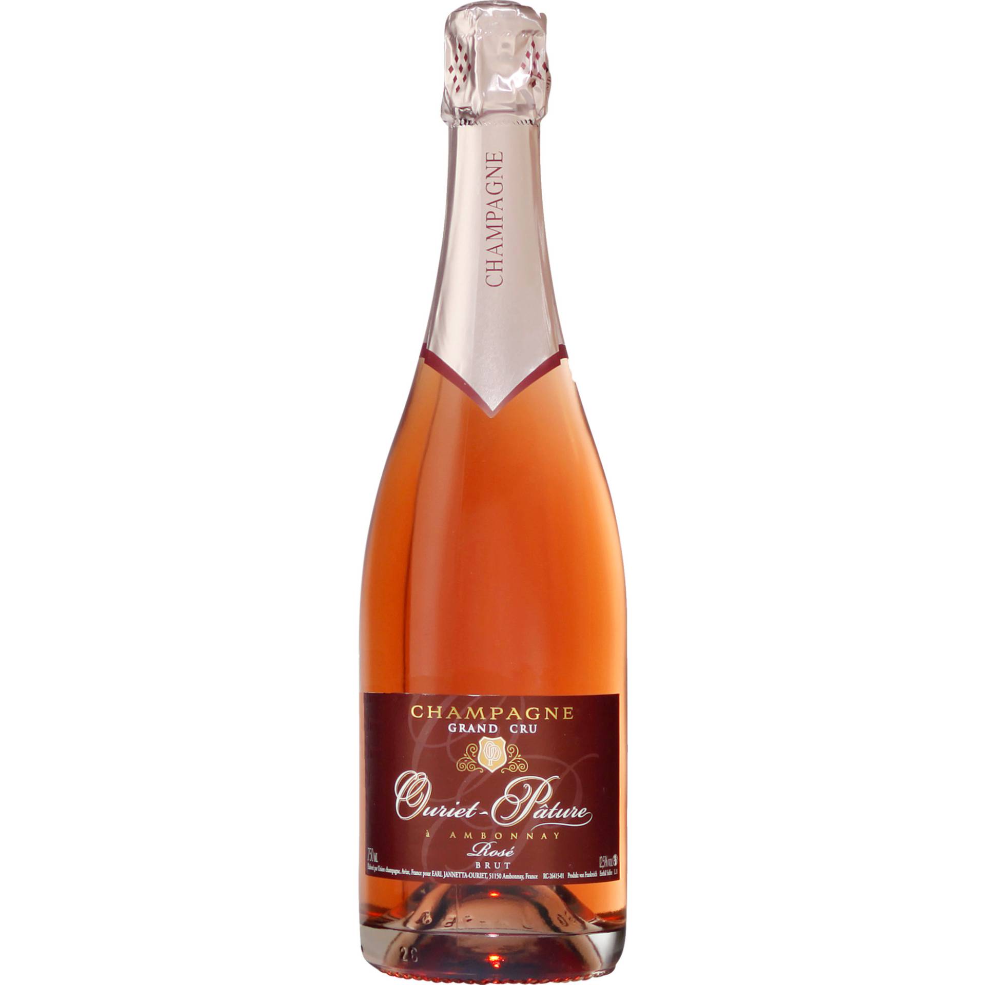 Champagne Ouriet-Pâture Grand Cru Rosé, Brut, Champagne Grand Cru AC, Champagne, Schaumwein von Ouriet-Pâture, Route de Vaudemanges et 9 Route de Bouzy, F-51150 Ambonnay