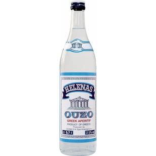 6 Flaschen Helenas Ouzo Griechischer Aperitiv a 0,7l Anis 37,5% von Ouzo Helenas