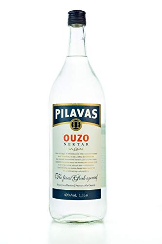 Ouzo Pilavas Nektar 40% 1500ml Flasche Traditions Anis Likör Schnaps aus Griechenland 1,5L von Ouzo Pilavas