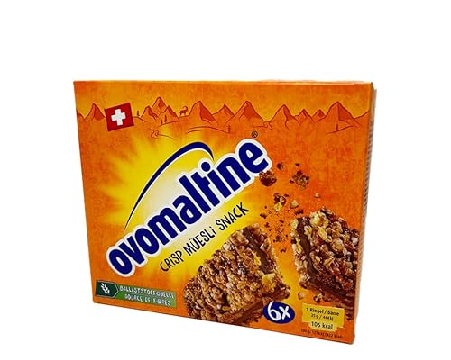 Ovomaltine Crisp Müsliriegel 72 x 25 g (12 Pack á 150g) von Ovomaltine