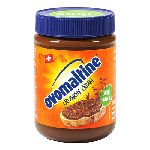 Ovomaltine Crunchy Cream Brotaufstrich - einzigartig knusprige Schoko-Creme ohne Palmöl - süßer Aufstrich mit knusprigen Ovomaltine Stückchen - hergestellt in der Schweiz (1 x 380g) von Ovomaltine