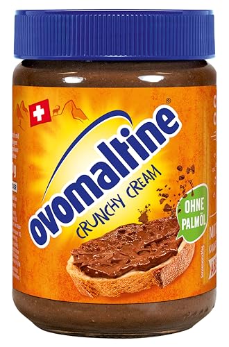 Ovomaltine Crunchy Cream Brotaufstrich - einzigartig knusprige Schoko-Creme ohne Palmöl - süßer Aufstrich mit knusprigen Ovomaltine Stückchen - hergestellt in der Schweiz (1 x 630g) von Ovomaltine