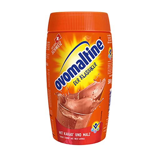 Ovomaltine Kakao-Pulver mit dem einzigartigen Geschmack nach Malz und hochwertigem Cacao, nachhaltig - für heiße Schokolade, 500 g von Ovomaltine