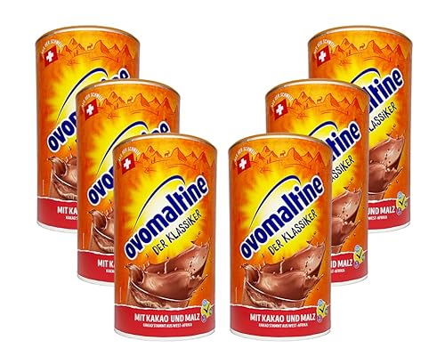 Ovomaltine Schweizer Kakao und Malzgetränk DER KLASSIKER (6 Dosen à 500 g) von Ovomaltine