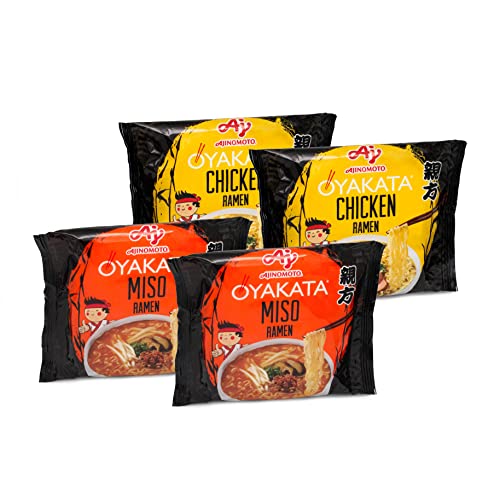 OYAKATA Gemischt 4er Pack Instant Nudeln Wok Style Japanischer Art Schnelle Zubereitung Ramen #2 von Oyakata