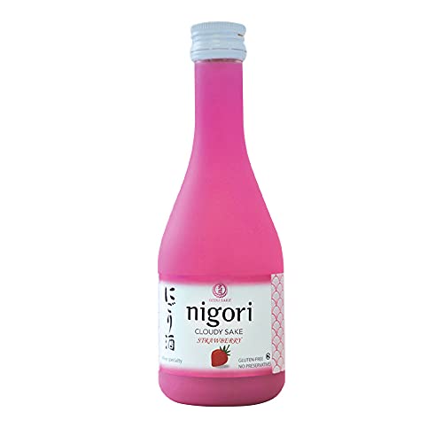 Ozeki Nigori Cloudy Sake Erdbeergeschmack, 300 ml, 9,5% Alc. / Vol von Ozeki