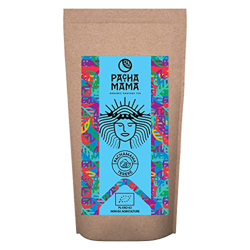 Guayusa Pachamama Tereré 0,1 kg | Bio-Ilex Guayusa aus Ecuador 100 g | Natürliches Koffein | In kalter und warmer Form | Cousine des Mate Tees | Erfrischend von PACHAMAMA