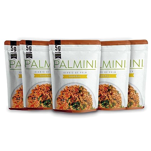 NEW!! Palmini Low Carb Fried Rice | 5g of Carbs | Ready-to-Eat | (226g Pouch (Pack of 6)) von PALMINI