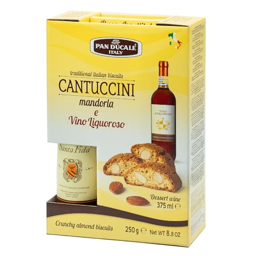 Pan Ducale Cantuccini alla Mandorla 250 g con Vino Liquoroso 375 ml - 16 % Vol. Alk. von PAN DUCALE